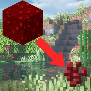 Nether Wart Blocks to Nether Warts [Fabric/Forge/NeoForge]