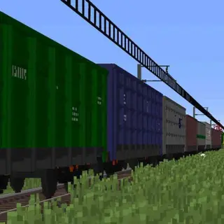 Fictional Voxel Freight Cars (IR)