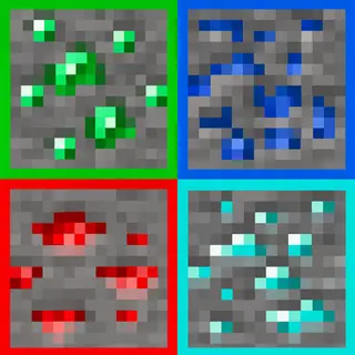 Visible ores - Overworld & Nether