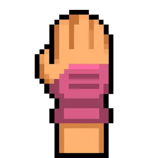 Cursor Pink mittens