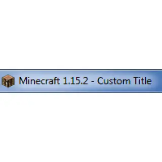 Custom Window Title