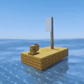 [ Alone on a Raft ] Ocean survival world with vast islands, dangerous, sea creatures, boat 
