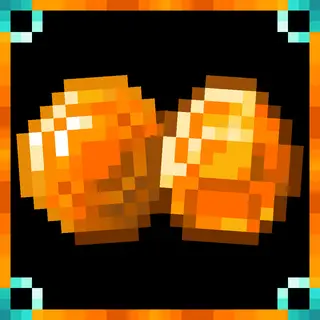 Amber Gem and Orange Diamonds
