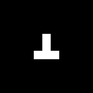 Upside down T crosshair Java