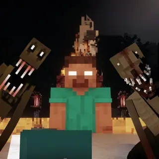 Into the fog - scary mobs