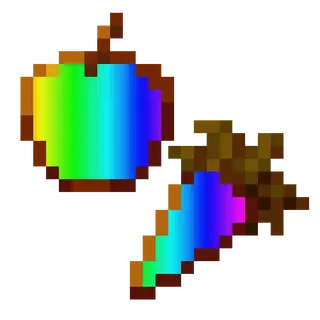 Rainbow golden items