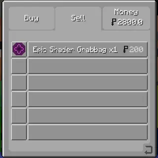 Sellable IE Shader Bags (Pixelmon)