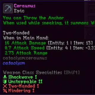 Artifex X Cataclysm Compatiblity