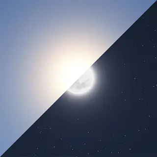Realistic Sun & Moon