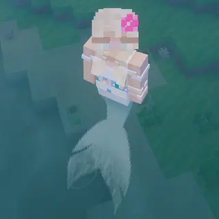 Aino's Mermod Mermaid Tail Retexture 🤍 (Resource Pack Addon)