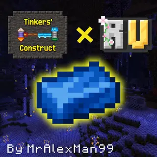 Tinker's Cobalt Ore + Regions Unexplored's Cobalt Nether Biome