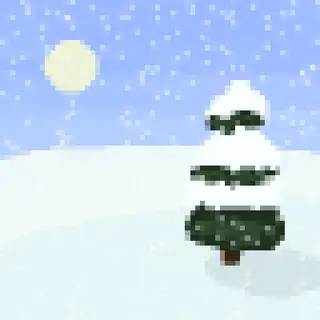 Immersive Snowy Leaves (Bushy Leaves)