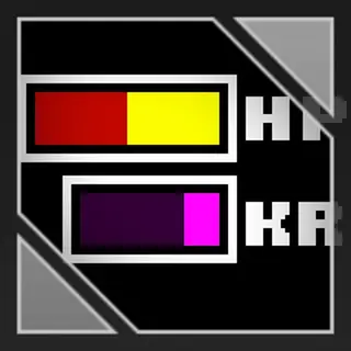 Undertale style HUD bars