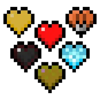 Vanilla Hearts Health Bar HUD Hotbar