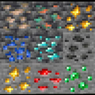 Ores Glowing