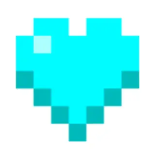 Turquoise Hearts Blue