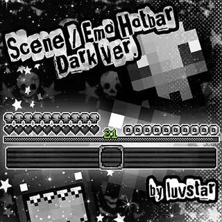 Luvstar’s Scene / Emo Hotbar (Dark Ver.)