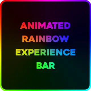 Animated Rainbow Experience Bar