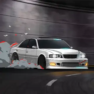 Animated Menu: White Toyota Drifting
