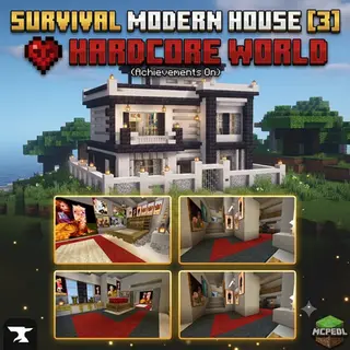 🏠 Survival Modern House [3] (Achievements On)