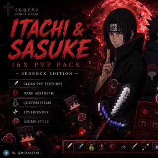 🔴 Itachi Uchiha 16x PvP Pack