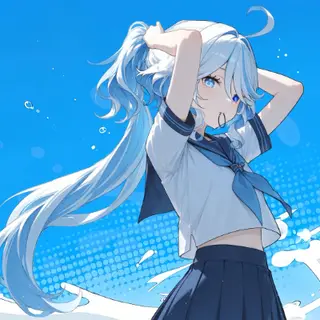 Animated Menu: Furina School Girl Genshin