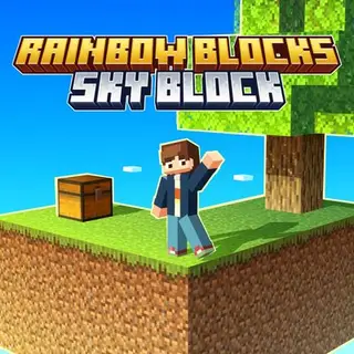 Rainbow Blocks Sky Block