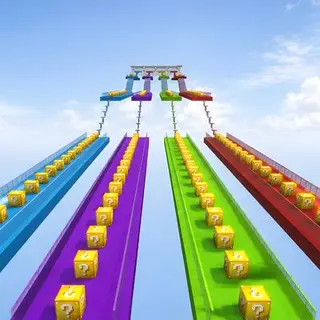 Lucky Block Race (4 Player Supported)