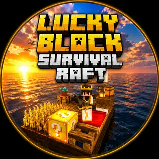 Lucky Block Survival Raft