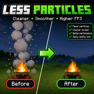 Less particles