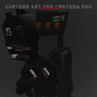 CARTOON CAT AND CARTOON DOG (BEDROCK)