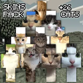 Famous cats memes stickers skin pack 128x128 - 64x64