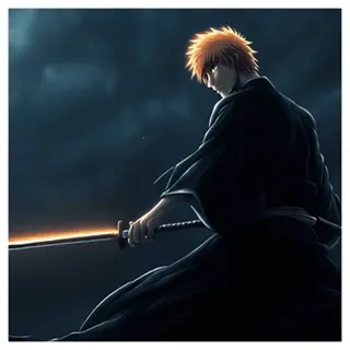 Animated Menu - Ichigo Kurosaki Blazing Katana