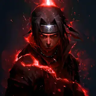 Animated Menu: Itachi Uchiha Eternal Flame