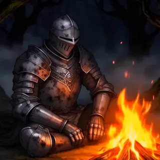 Animated Menu: Knight Campfire Dark Souls