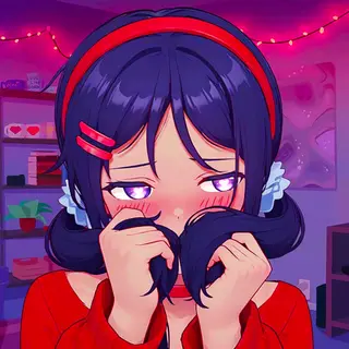 Animated Menu: Mita Shy UI | Anime Girl UI