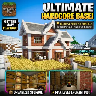 Cozy Winter Base | Hardcore Survival World (Achievements Enabled)