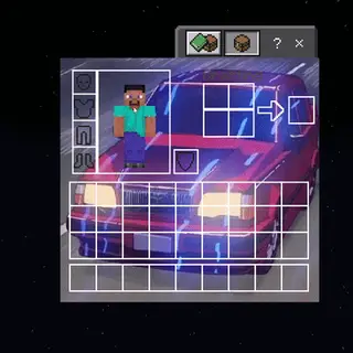 Retro Anime Car UI Inventory