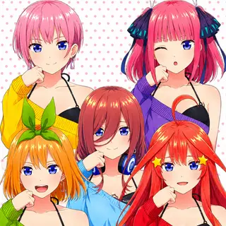 Animated Menu: The Quintessential Quintuplets UI 2 | Anime Girl UI