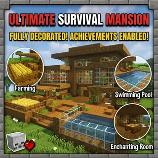 Modern Wooden Survival House [Hardcore] - Achievements Enabled