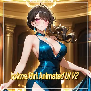 Anime Girl Animated UI V2