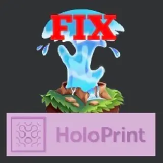 Donut geyser holoprint fixer