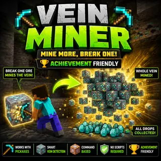 Vein Miner: Achievement-Friendly Ore Miner