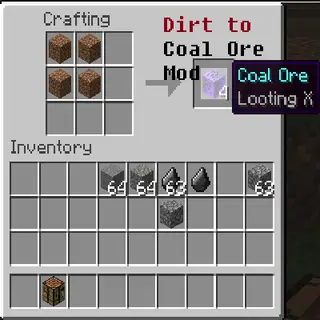 Coal Ore from Dirt