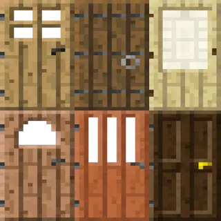 Vader's Wood Plank Programmer Art Doors Pack — Vanilla Programmer Art Wooden Doors Replacement [On Hold]