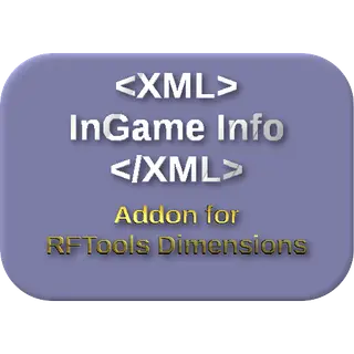 InGame Info XML Addon - RFTools Dimensions