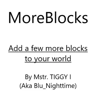 MoreBlocks Mod