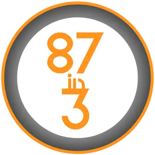 Decorative 87in3 Badge