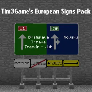 [DEPRECATED] Tim3Game's European Signs Pack [MTS]