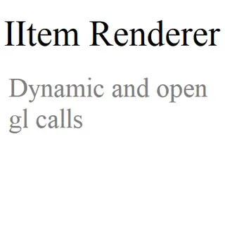 IItem Renderer Reborn